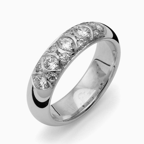 Flemming Uziel Signo, B053 Silver Vigselringar - Förlovningsringar - Bröllopsringar