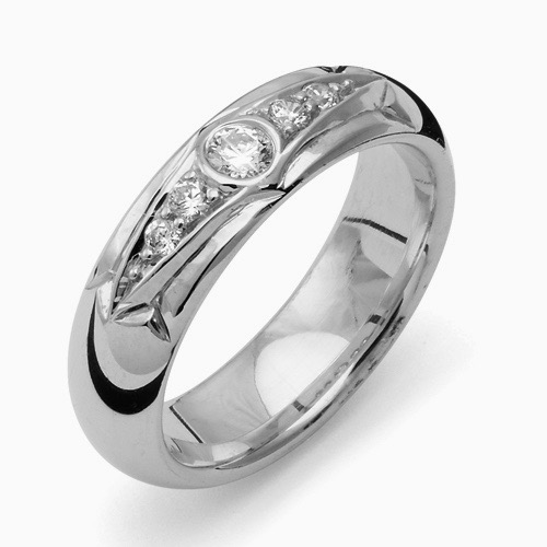 Flemming Uziel Signo, B076 Silver Vigselringar - Förlovningsringar - Bröllopsringar