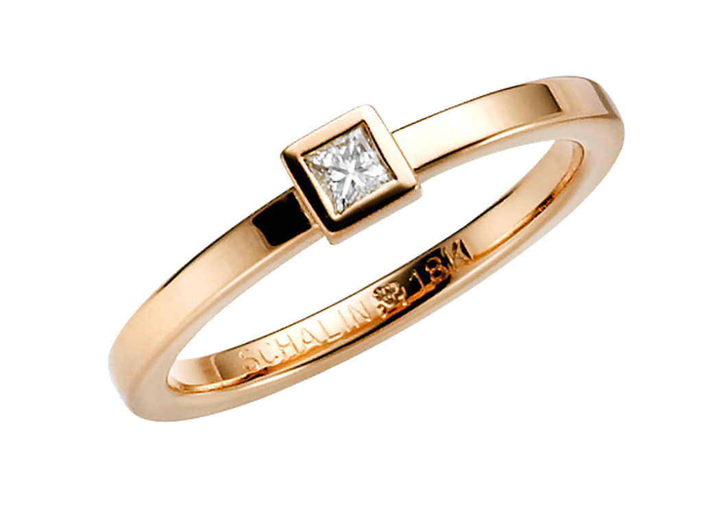 Olympen Skina 0,10 ct 18K Vitguld