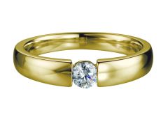 Vigselring Engagement 41-82127 med diamant i 18 k guld.