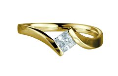 Vigselring Engagement 41- 82130 med diamant och 18 k guld.
