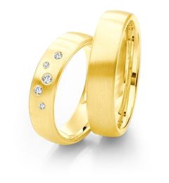 Vigselring Saint Maurice Twin-Set, 81163gg med diamant i 18 k guld.