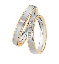 Vigselring Saint Maurice Eternity, 82036/37 med diamant i 18 k guld.