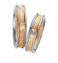 Vigselring Saint Maurice Eternity, 82052/53 med diamant i 18 k guld.