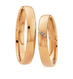 Vigselring Saint Maurice Light 87024/25rg med diamant i 18 k guld.