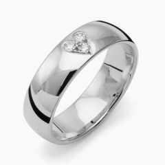 Vigselring Flemming Uziel Signo B031 i silver med cubic zirkonia.