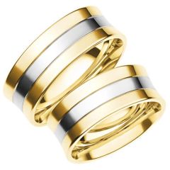 Vigselring Olympen Cannes i 18 k guld.