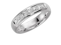 Vigselring Olympen, Neapel med diamanter i 18 k vitguld.