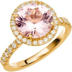 Vigselring Schalins Fairytale 10 Morganit i 18 k guld.