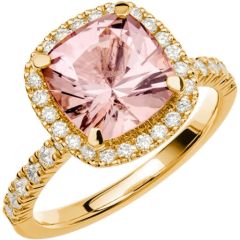 Vigselring Schalins Fairytale 12 Morganit i 18 k guld.