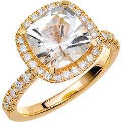 Vigselring Schalins Fairytale 12 Snövit beryll i 18 k guld.