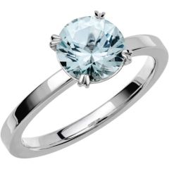 Vigselring Schalins Fairytale 3 Akvamarin i 18 k vitguld.