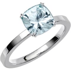 Vigselring Schalins Fairytale 5 Akvamarin i 18 k vitguld.
