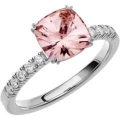 Vigselring Schalins Fairytale 6 Morganit i 18 k vitguld.