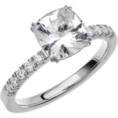 Vigselring Schalins Fairytale 6 Snövit beryll i 18 k vitguld.