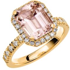 Vigselring Schalins Fairytale 8 Morganit i 18 k guld.