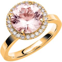 Vigselring Schalins Fairytale 9 Morganit i 18 k guld.