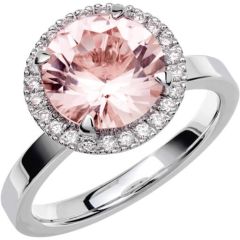 Vigselring Schalins Fairytale 9 Morganit i 18 k vitguld.