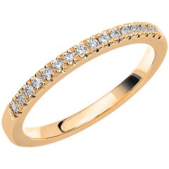 Vigselring Schalins Love 09 med diamant i 18 k guld.