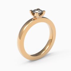 Vigselring Flemming Uziel Divine Mauro med 0,50 ct. diamant i 18 k guld.