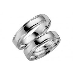 Vigselring Olympen Grieg i 18 k vitguld.