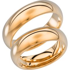 Vigselring Schalins Romans, 92-6 i 18 k guld.