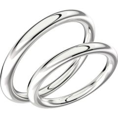 Vigselring Schalins Aure-2,5 i silver 935.