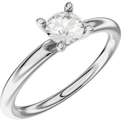 Vigselring Schalins Aure-2,5 2D med 0,30 ct. diamant i 18 k vitguld.