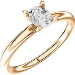 Vigselring Schalins Aure-2 6D med 0,30 ct. diamant i 18 k guld.
