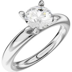Vigselring Schalins Aure-3 4D med 0,70 ct.diamant i 18 k vitguld.