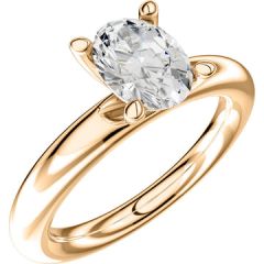 Vigselring Schalins Aure-3 8D med 0,70 ct. diamant i 18 k guld.