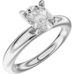 Vigselring Schalins Aure-3 8D med 0,70 ct. diamant i 18 k vitguld.