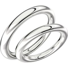 Vigselring Schalins Aure-3 i silver 935.