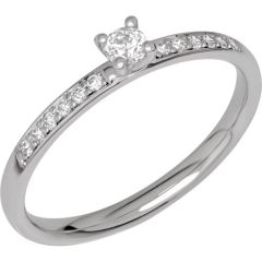 Vigselring Schalins Shine Glint A02VG 18K med diamanter.