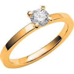 Vigselring Schalins Love 10 med diamant i 18 k guld.