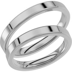 Vigselring Schalins pd237-3 i palladium.