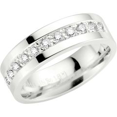 Vigselring Schalins siCorona 0,36 ct. diamant i silver.