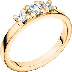 Vigselring Schalins New Collection Glittra i 18 k guld med 0,40 ct. diamanter.