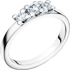 Vigselring Schalins New Collection Glittra i 18 k guld med 0,40 ct. diamanter.