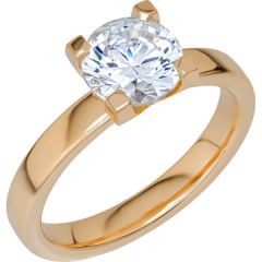 Vigselring Schalins North016 RG18K med LG diamant.