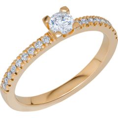Vigselring Schalins North017 RG18K med LG diamant.