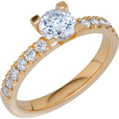 Vigselring Schalins North019 RG18K med LG diamant.