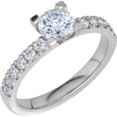 Vigselring Schalins North019 VG18K med LG diamant.