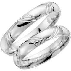 Vigselring Schalins Romans, 253-4 i 18 k vitguld.