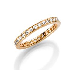 Vigselring Olympen Spectra 2 med diamanter i 18 k guld.