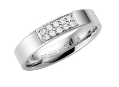 Vigselring Olympen Altair med 0,10 ct. diamant i 18 k guld.