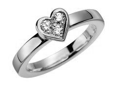 Vigselring Olympen Aruba med 0,21 ct. diamant i 18 k guld.
