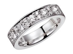 Vigselring Olympen Bahamas med 0,74 ct. diamant i 18 k vitguld.