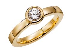 Vigselring Olympen Fiji 0,50 med ct. diamant i 18 k guld.