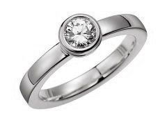 Vigselring Olympen Fiji med 0,50 ct. diamant i 18 k vitguld.